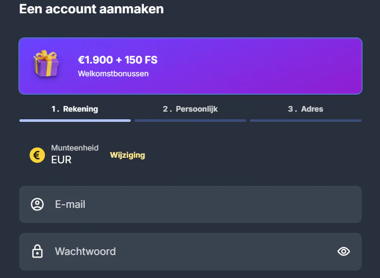 jackpoty casino een account aanmaken
